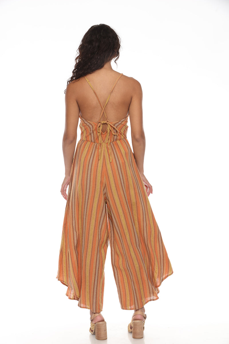 Stripe Palazzo Jumpsuit
