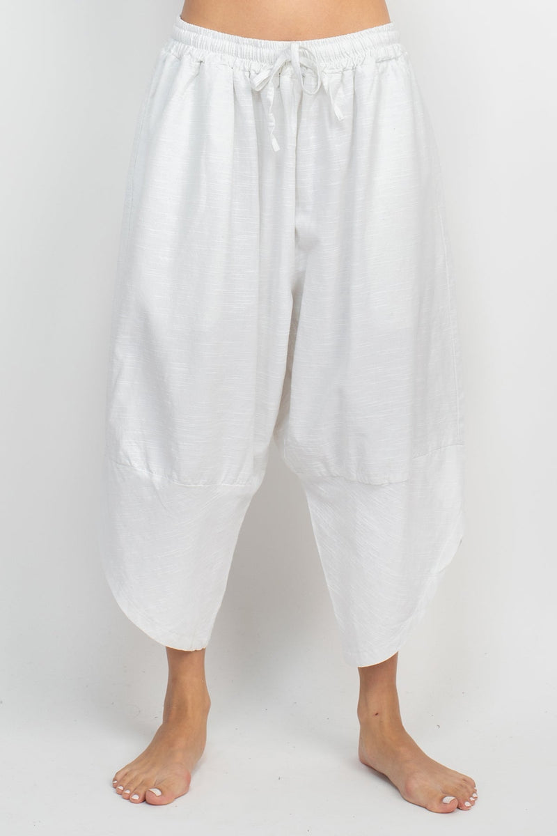 Homespun Cotton Harem Pants