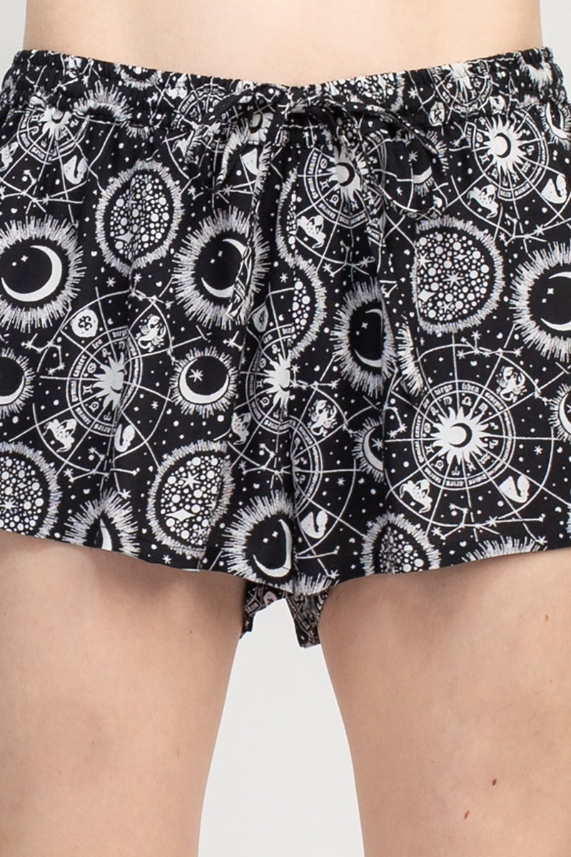 Flowy Celestial Shorts