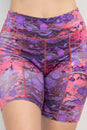 Load image into Gallery viewer, Psychadelic Marble Bike Shorts
