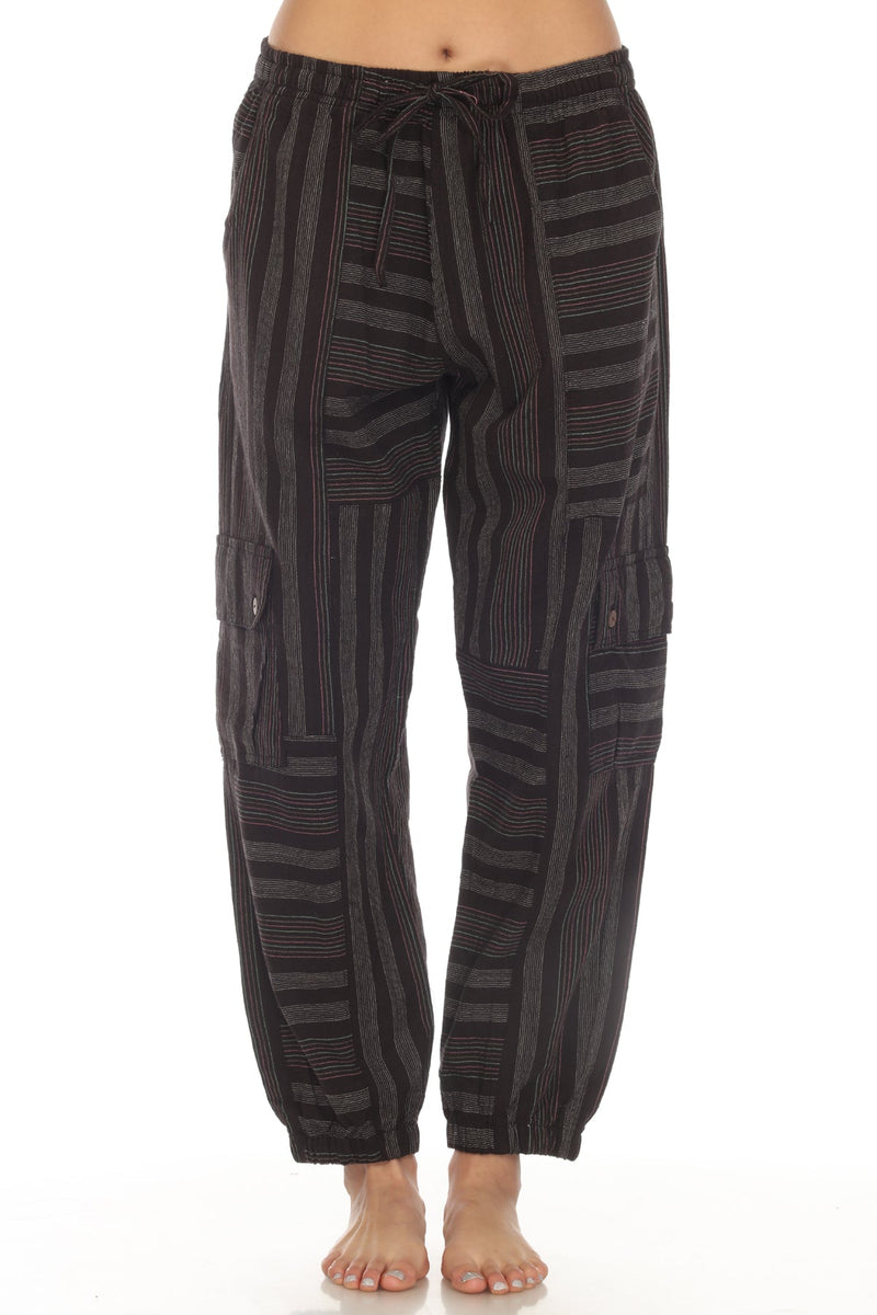 Unisex Patchwork Stripe Jogger