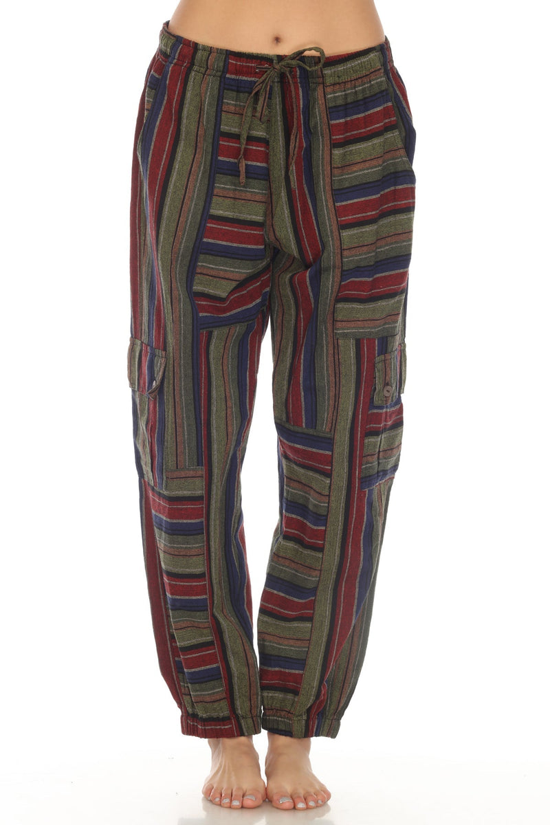 Unisex Patchwork Stripe Jogger