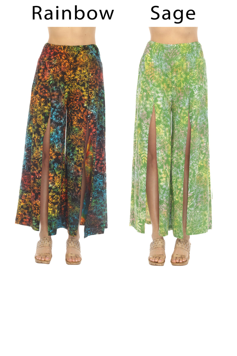 Cactus Garden Slit Pants