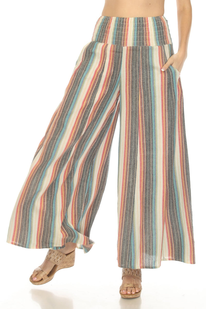 Striped Wide Leg Pants