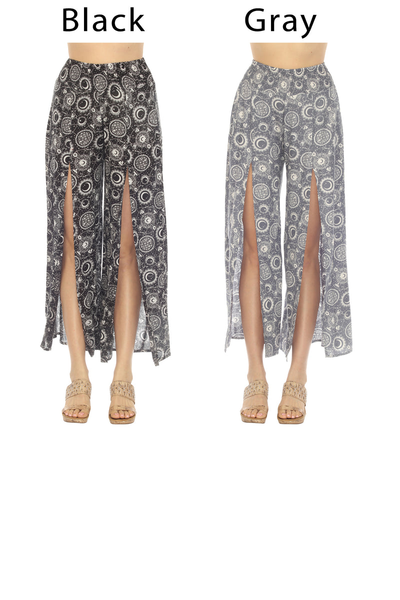 Celestial Faux Wrap Pants
