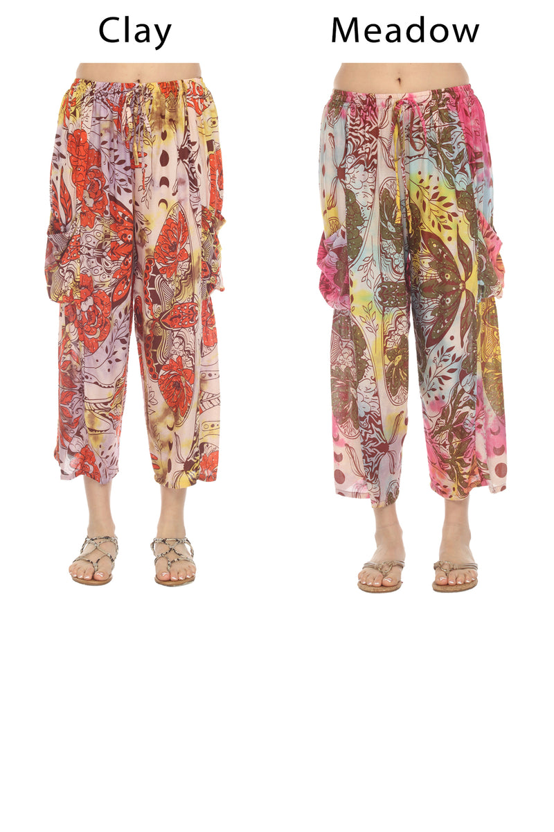 Tiedye Moth Cargo Pants