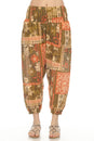 Load image into Gallery viewer, Tropical Patchwork Harem Pants
