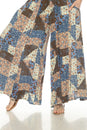 Load image into Gallery viewer, Mushroom Quilt Print Wide Leg Pants
