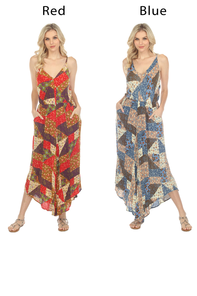 Mushroom Quilt Print Overall
