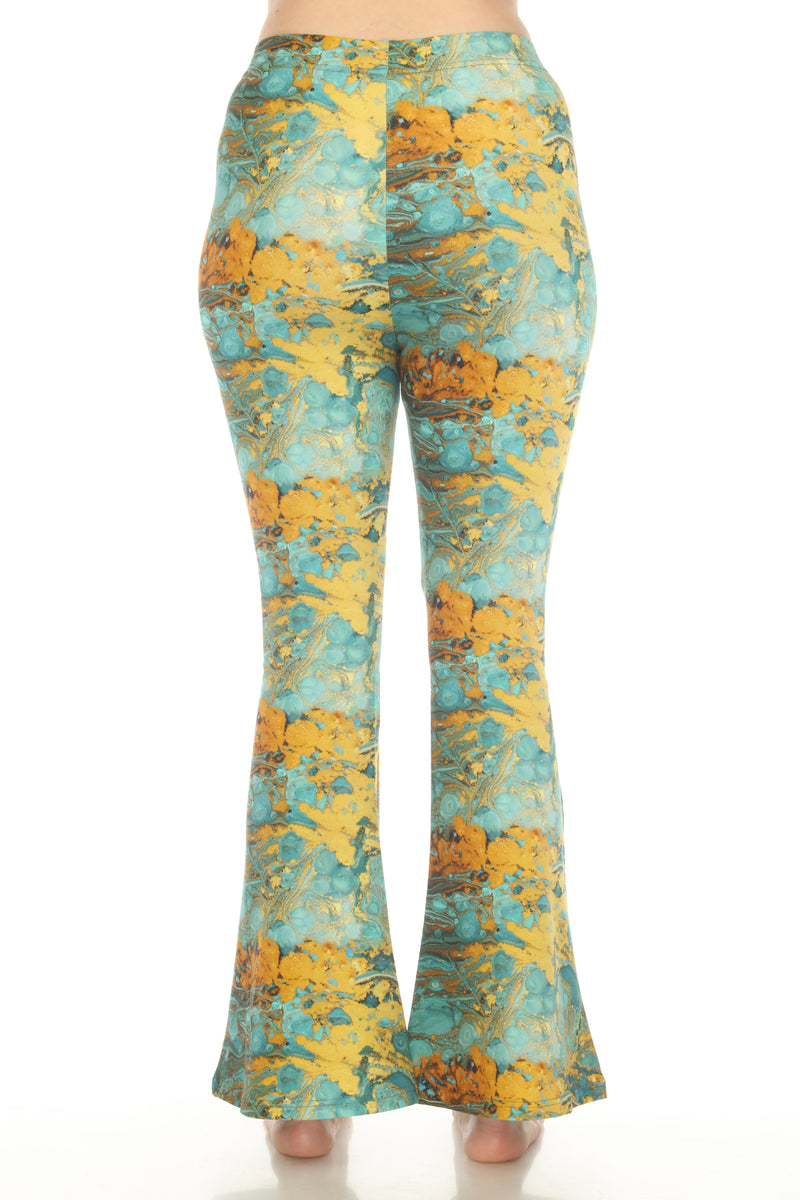 Psychadelic Marble Bellbottom Pants