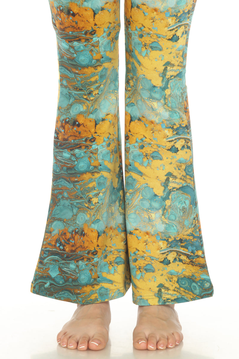 Psychadelic Marble Bellbottom Pants