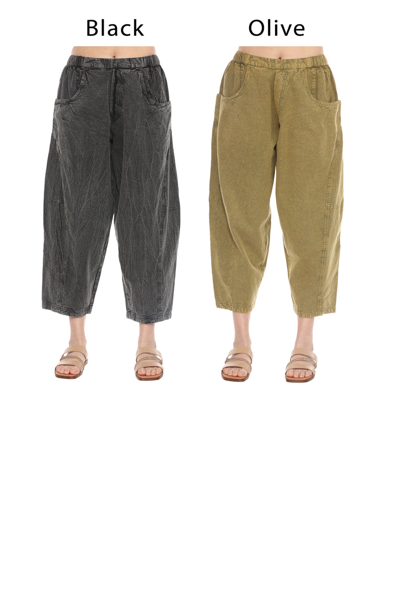 Washed Barrel Pants
