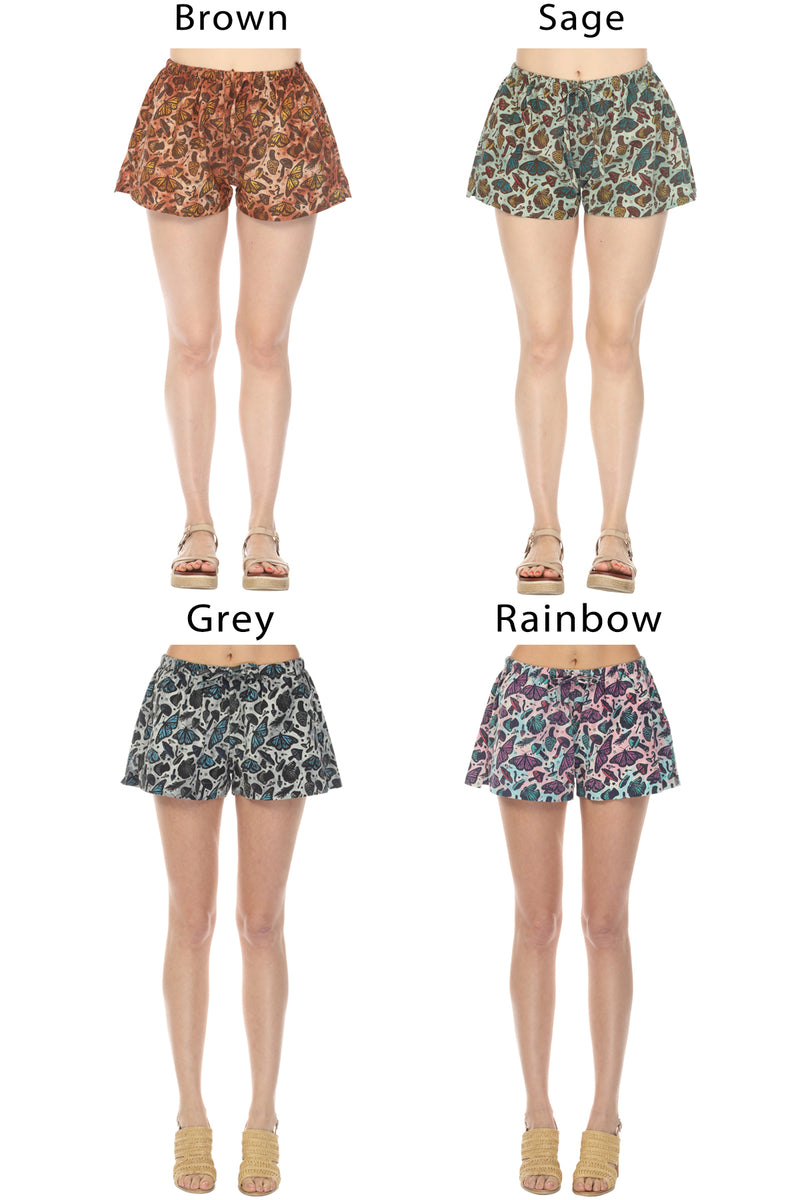 Homespun Butterfly Shorts
