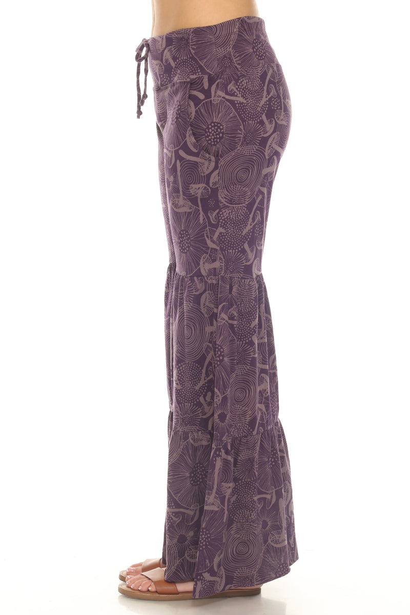 Mushroom Tiered Jersey Pants