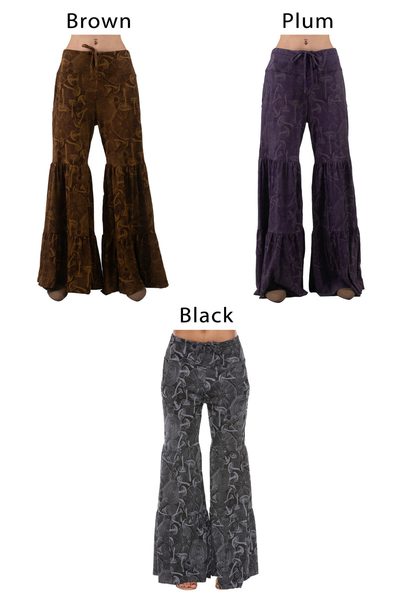Mushroom Tiered Jersey Pants