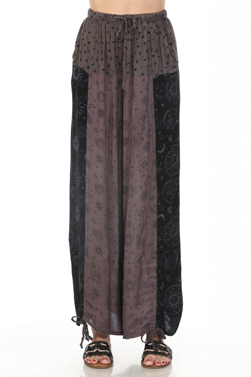 Celestial Patchwork Drawstring Pants