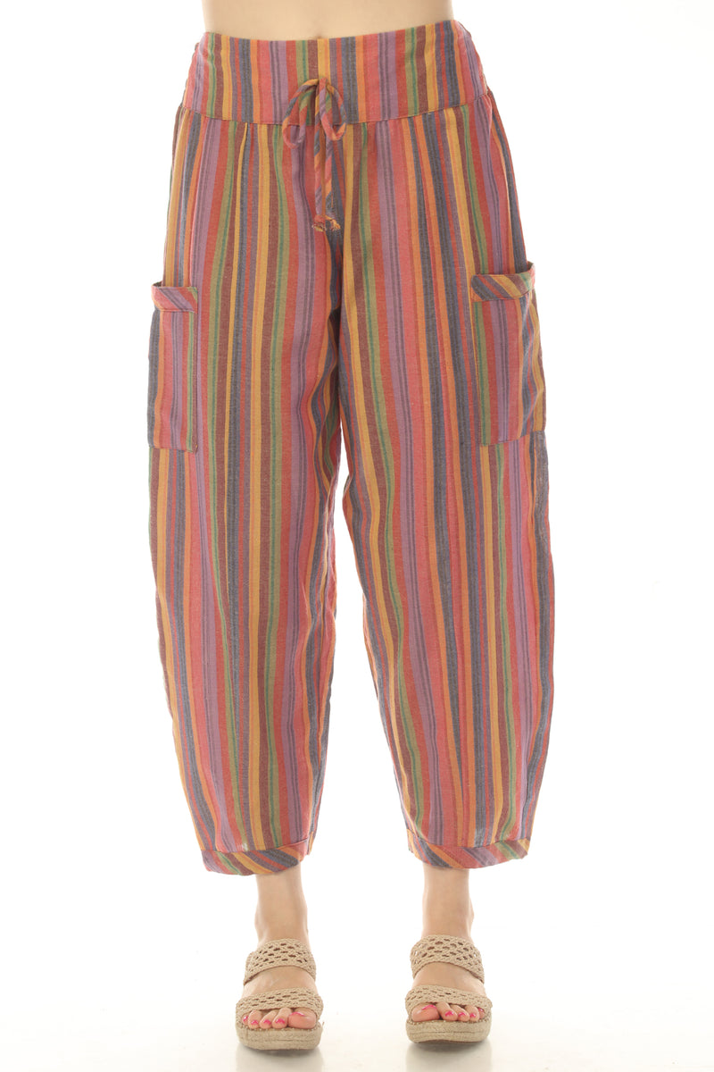 Festival Stripe Harem Pants