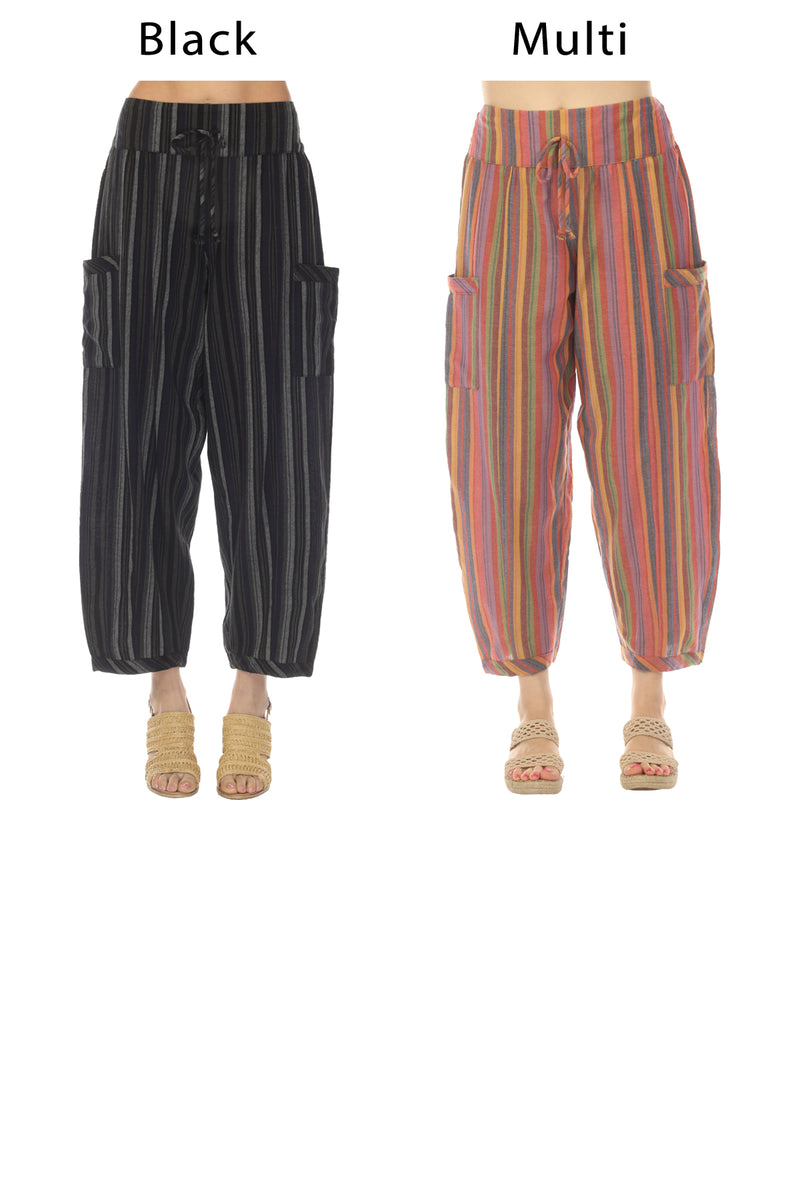 Festival Stripe Harem Pants