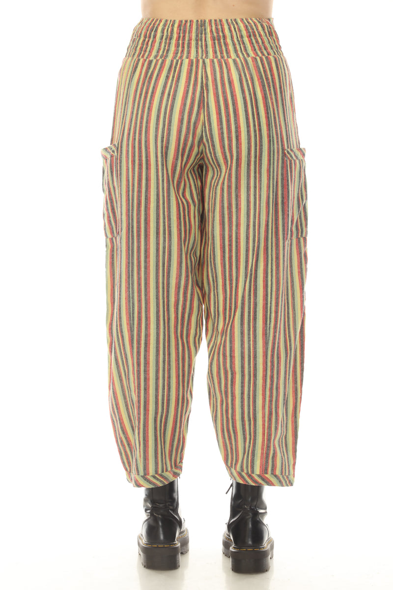 Rasta Stripe Harem Pants