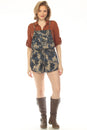 Load image into Gallery viewer, Paisley Cat Shortalls Romper
