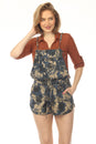 Load image into Gallery viewer, Paisley Cat Shortalls Romper
