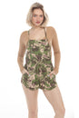 Load image into Gallery viewer, Paisley Cat Shortalls Romper
