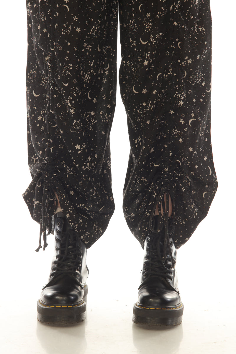 Celestial Flowers Drawstring Pants