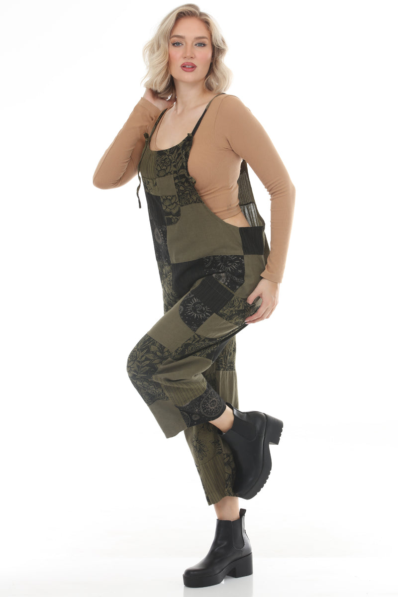 Vintage Patchwork Overalls