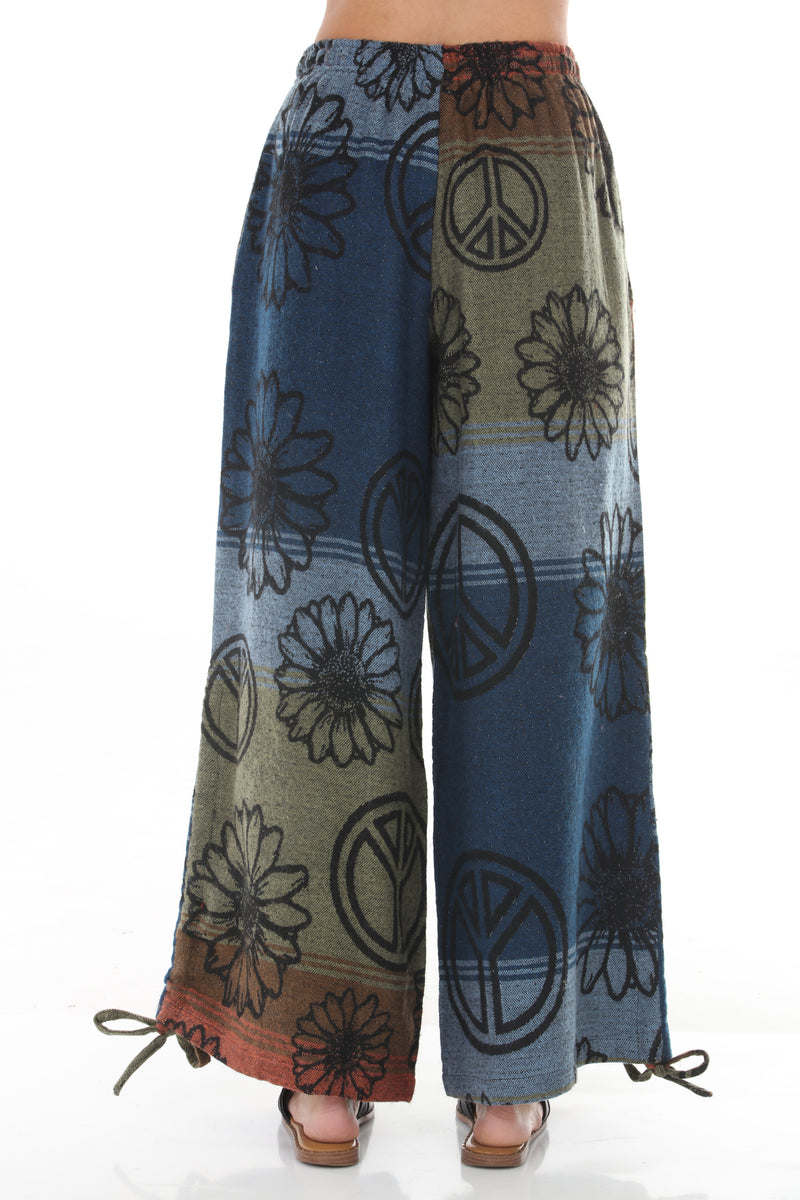 Cozy Peace Drawstring Wide leg Pants