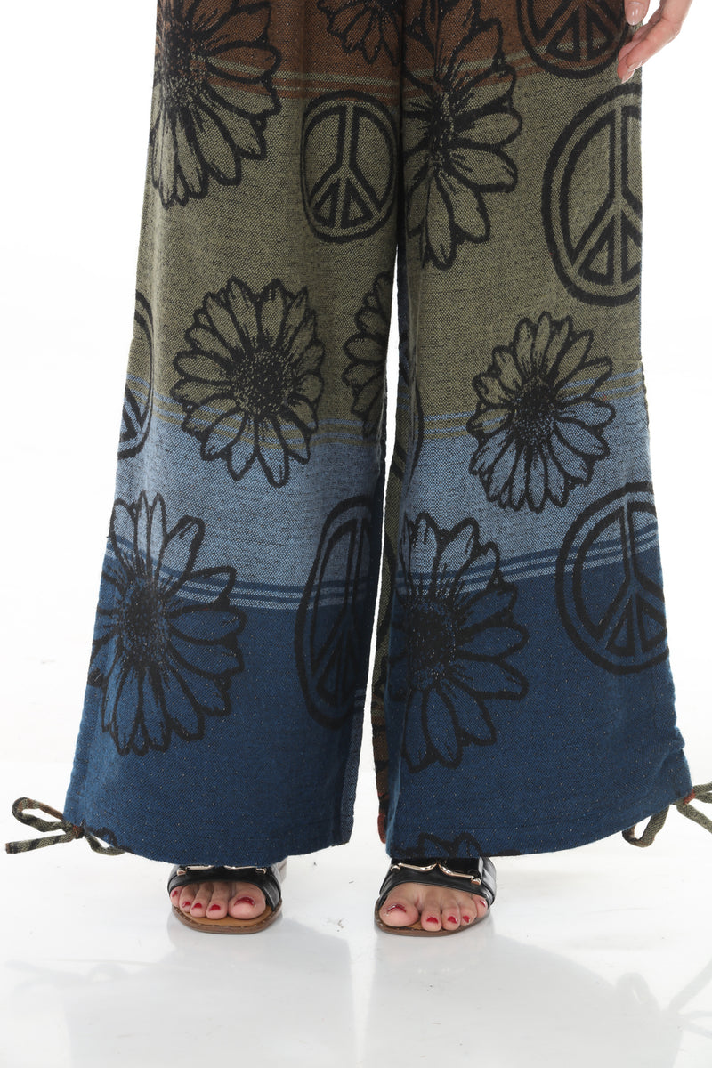 Cozy Peace Drawstring Wide leg Pants