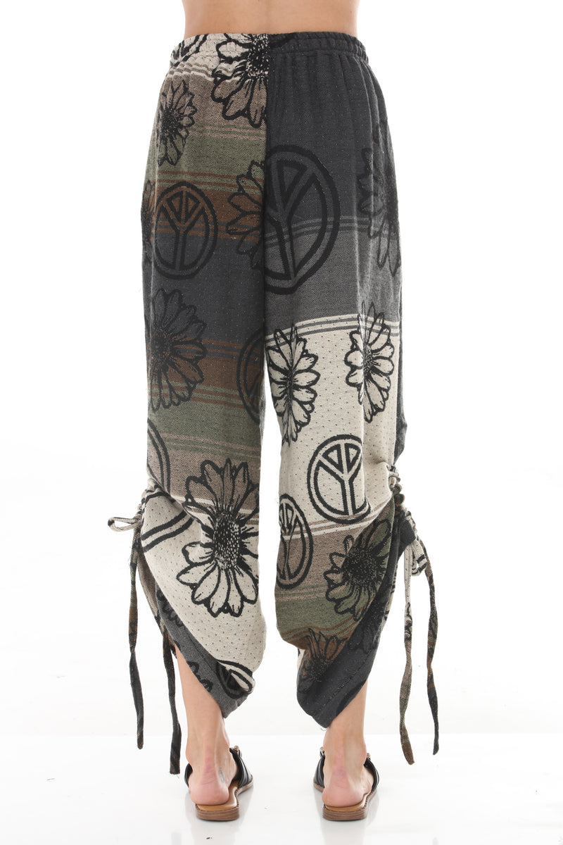 Cozy Peace Drawstring Wide leg Pants
