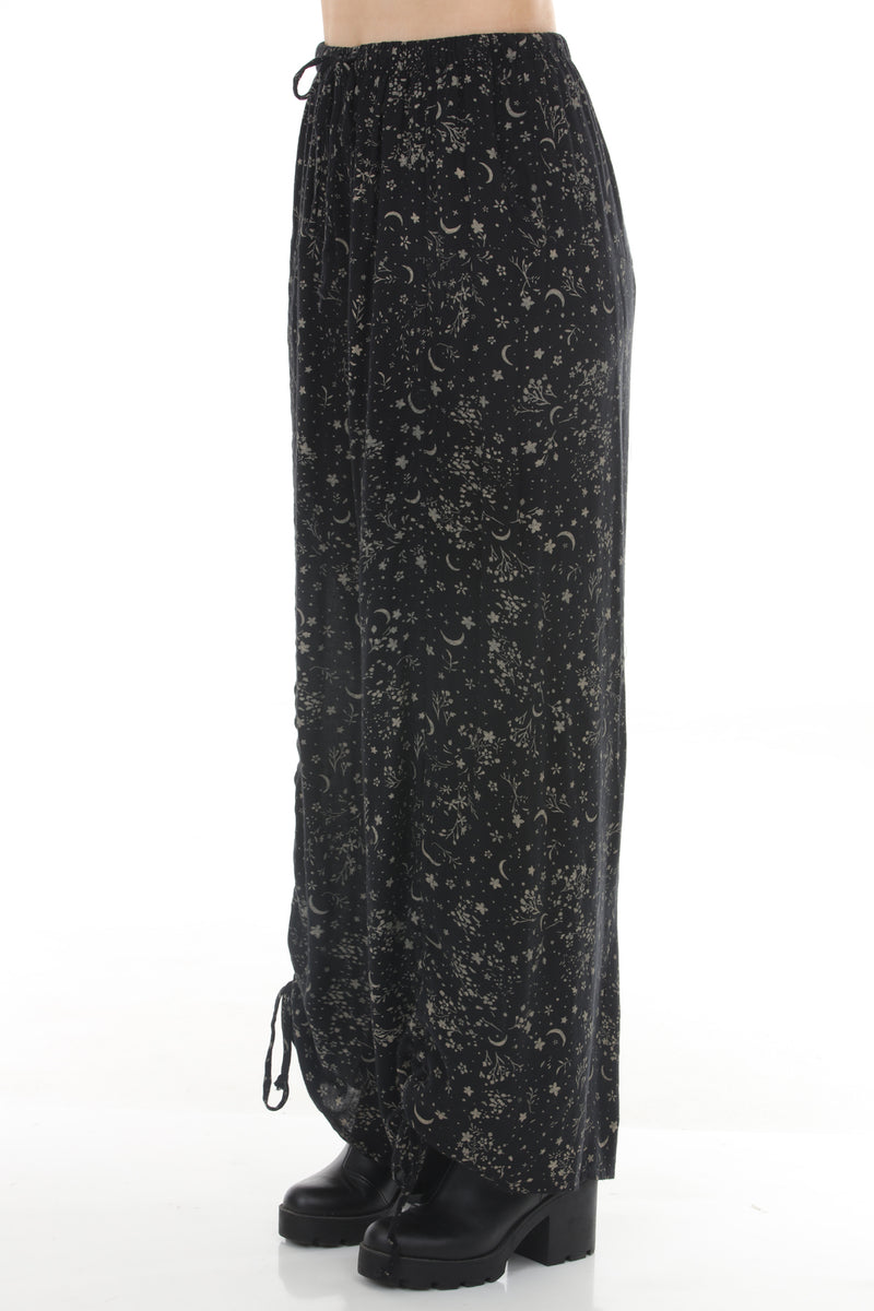 Celestial Flower Drawstring Pants