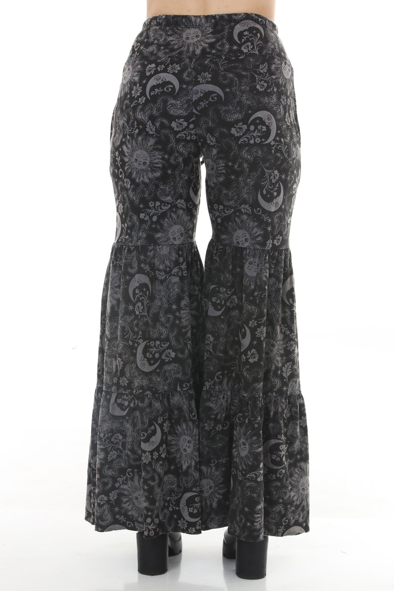 Romantic Celestial Ruffle Pants