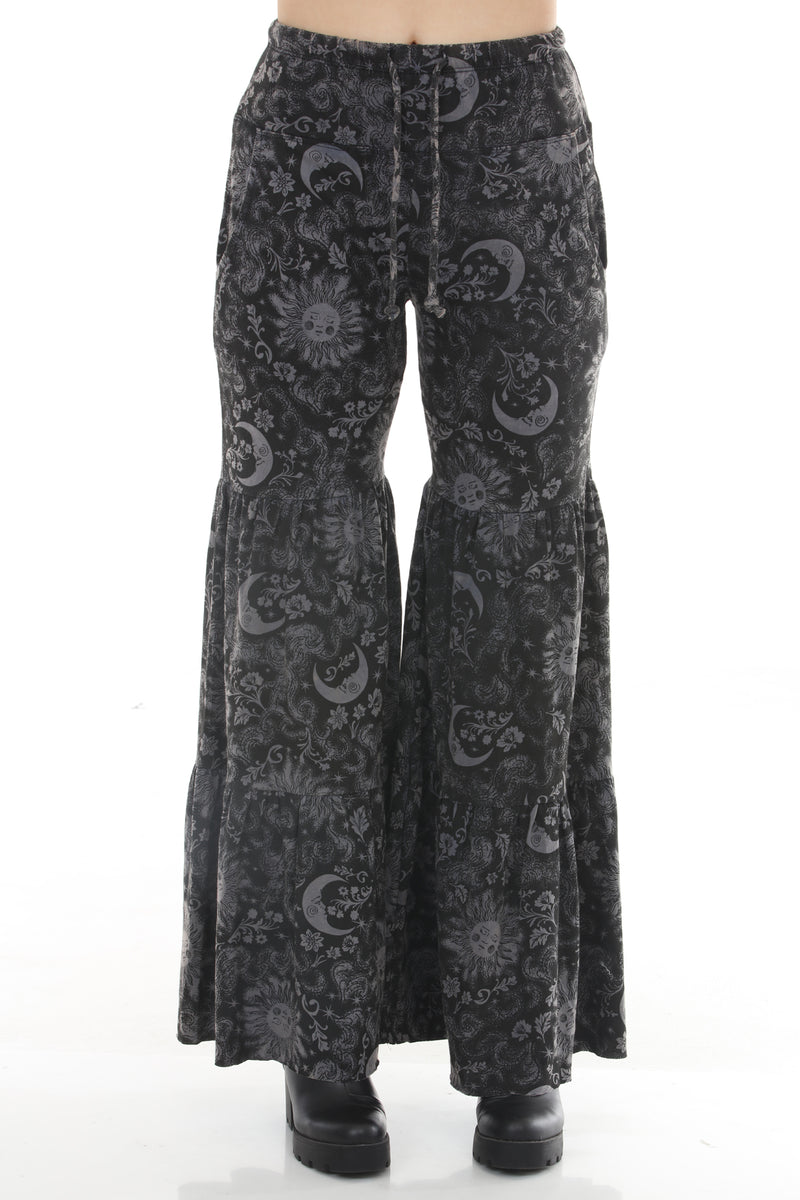 Romantic Celestial Ruffle Pants