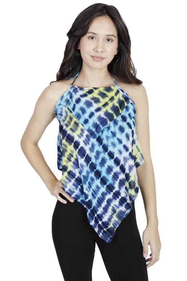 Diamond Layers Funky Halter Beach Crop Top