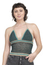 Load image into Gallery viewer, Tri Color Crochet Halter Top
