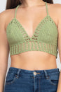 Load image into Gallery viewer, Laced Back Crochet Bikini Top
