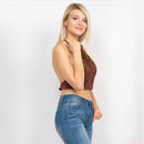 Load image into Gallery viewer, Tree Of Life Embroidery Halter Top
