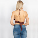 Load image into Gallery viewer, Tree Of Life Embroidery Halter Top
