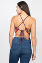 Load image into Gallery viewer, Space Tie-dye Crochet Halter Top
