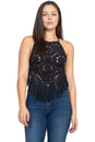 Load image into Gallery viewer, Mandala Halter Crochet Top
