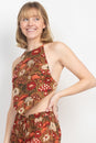 Load image into Gallery viewer, Mushroom Print Halter Top
