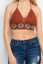 Load image into Gallery viewer, Flower Crochet Top
