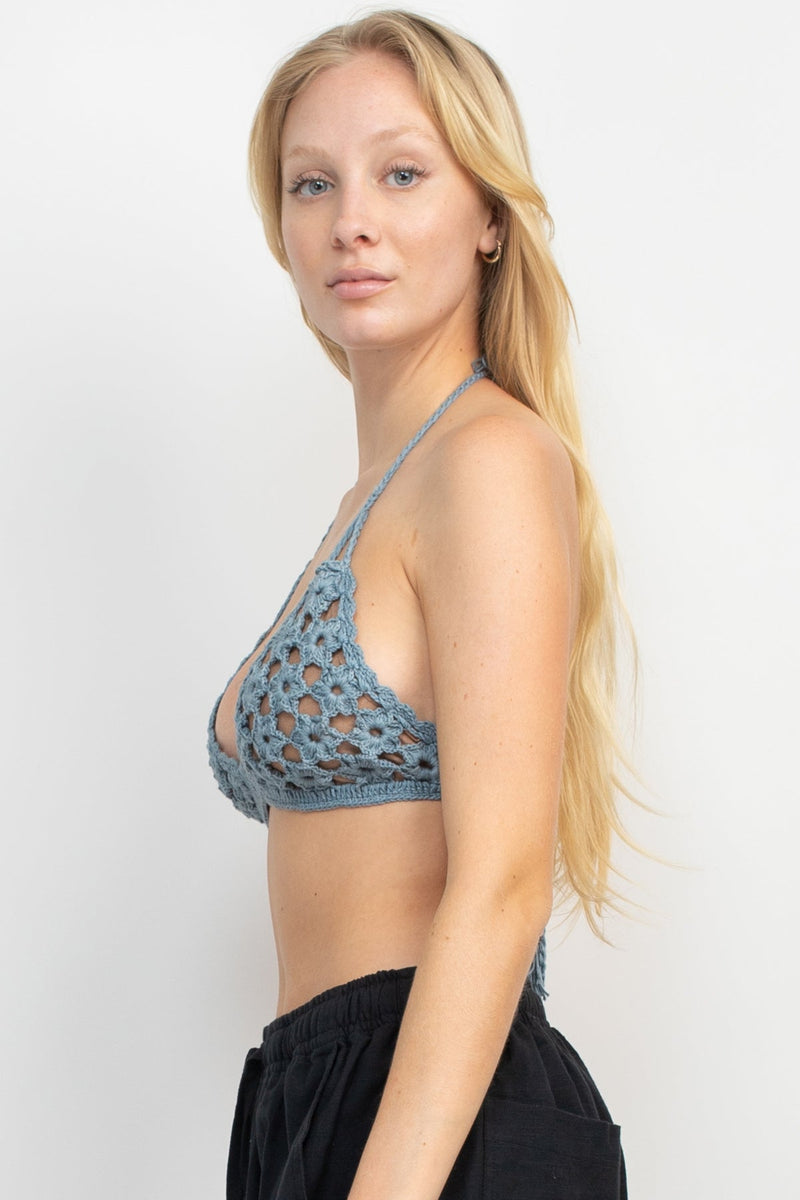 Daisy Crochet Halter Top