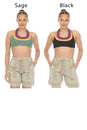 Load image into Gallery viewer, Rainbow Curved Yoke Crochet Top
