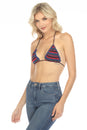 Load image into Gallery viewer, Crochet Striped Bikini Top
