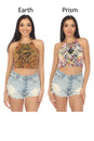 Load image into Gallery viewer, Crystal Tie-dye Crop Top
