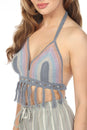 Load image into Gallery viewer, Santa Cruz Fringe Beaded Crochet Top
