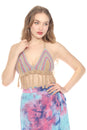 Load image into Gallery viewer, Santa Cruz Fringe Beaded Crochet Top
