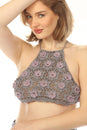 Load image into Gallery viewer, Flower Power Halter Top
